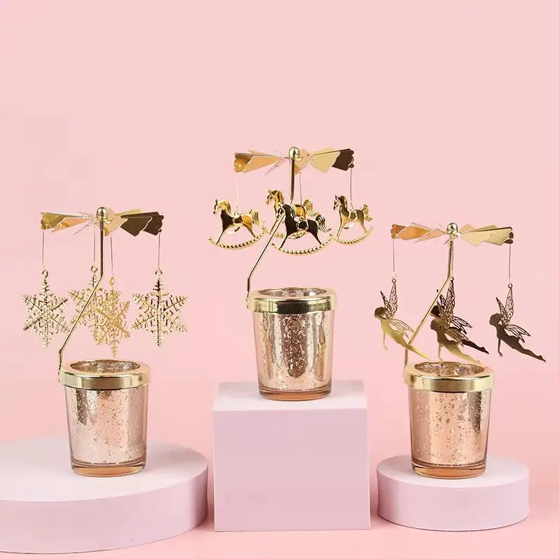 Candleholders | Rotating Snowflake Deer | PriceLows™