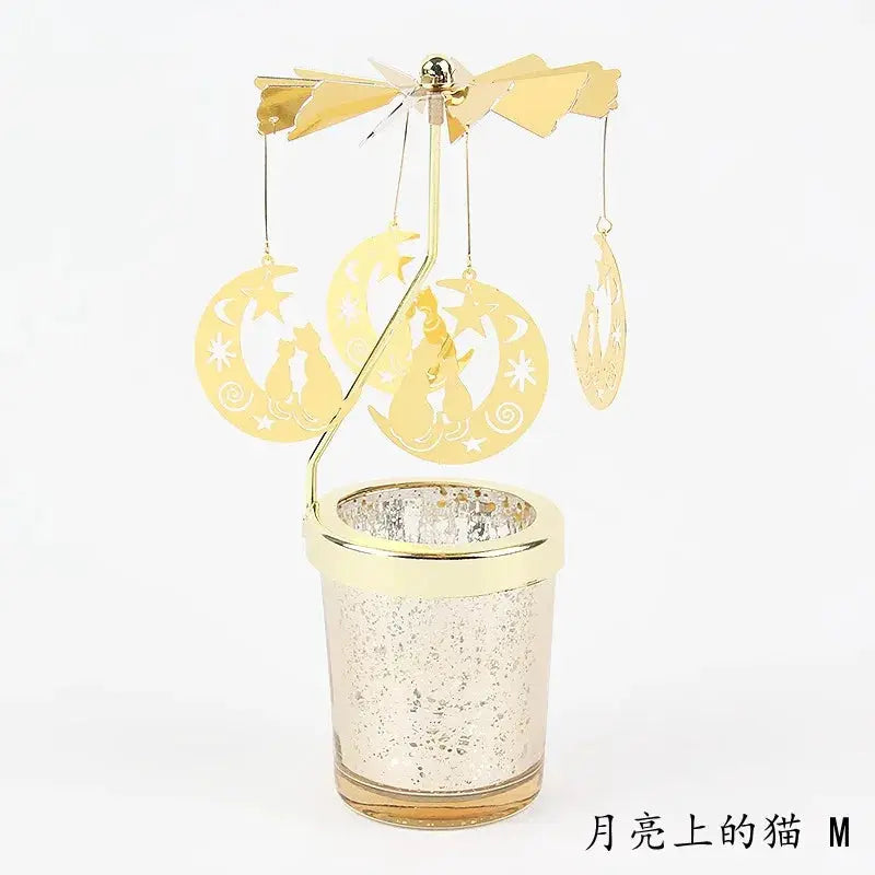 Candleholders | Rotating Snowflake Deer | PriceLows™