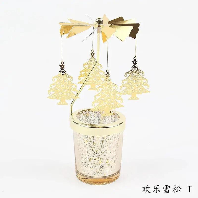 Candleholders | Rotating Snowflake Deer | PriceLows™