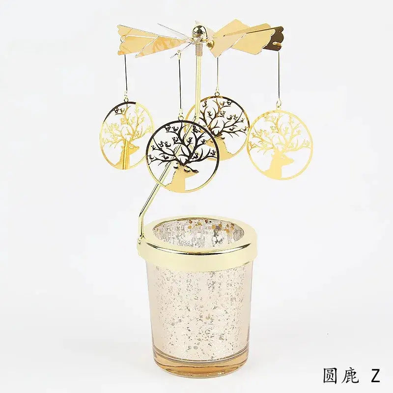 Candleholders | Rotating Snowflake Deer | PriceLows™