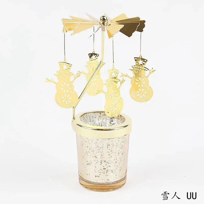 Candleholders | Rotating Snowflake Deer | PriceLows™