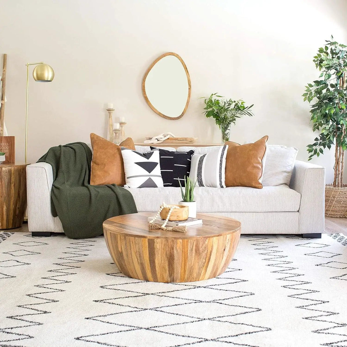 Capri Fabric Sofa Bright Ash Down Pillows Modern Living from PriceLows™