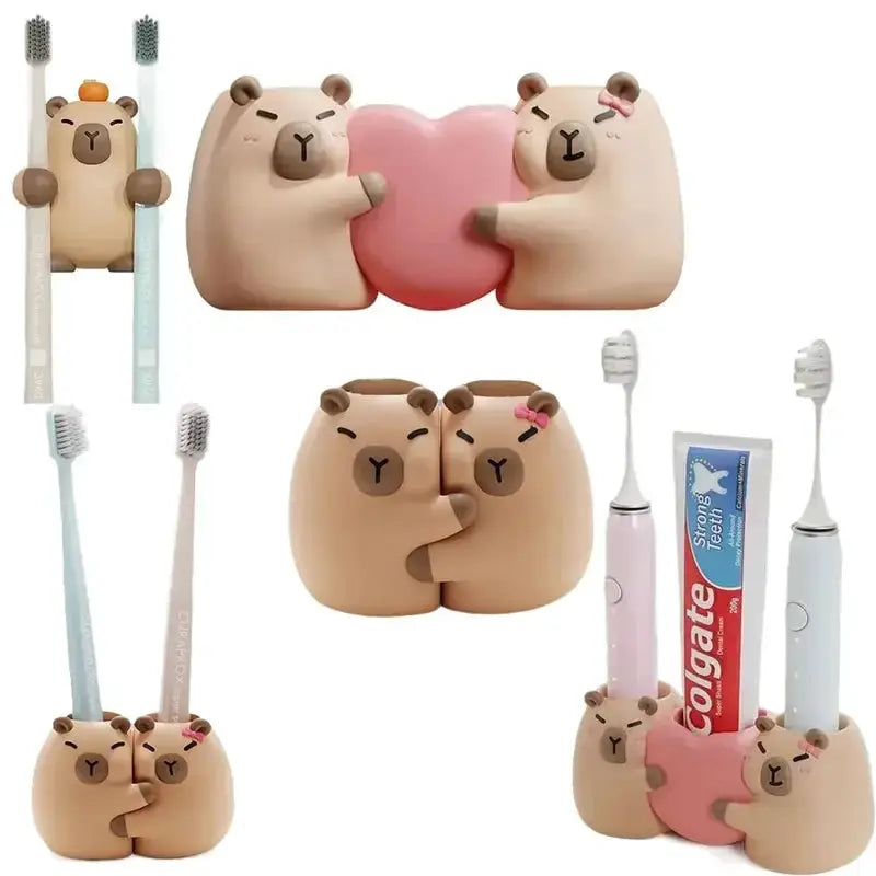 Capybara Toothbrush Holder | Hanging & Stand | PriceLows™