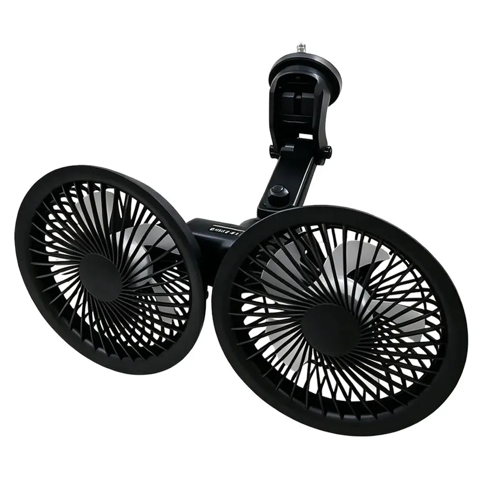 Car Fan | Dual Head USB | 360 Degree Rotatable | One Size from PriceLows™