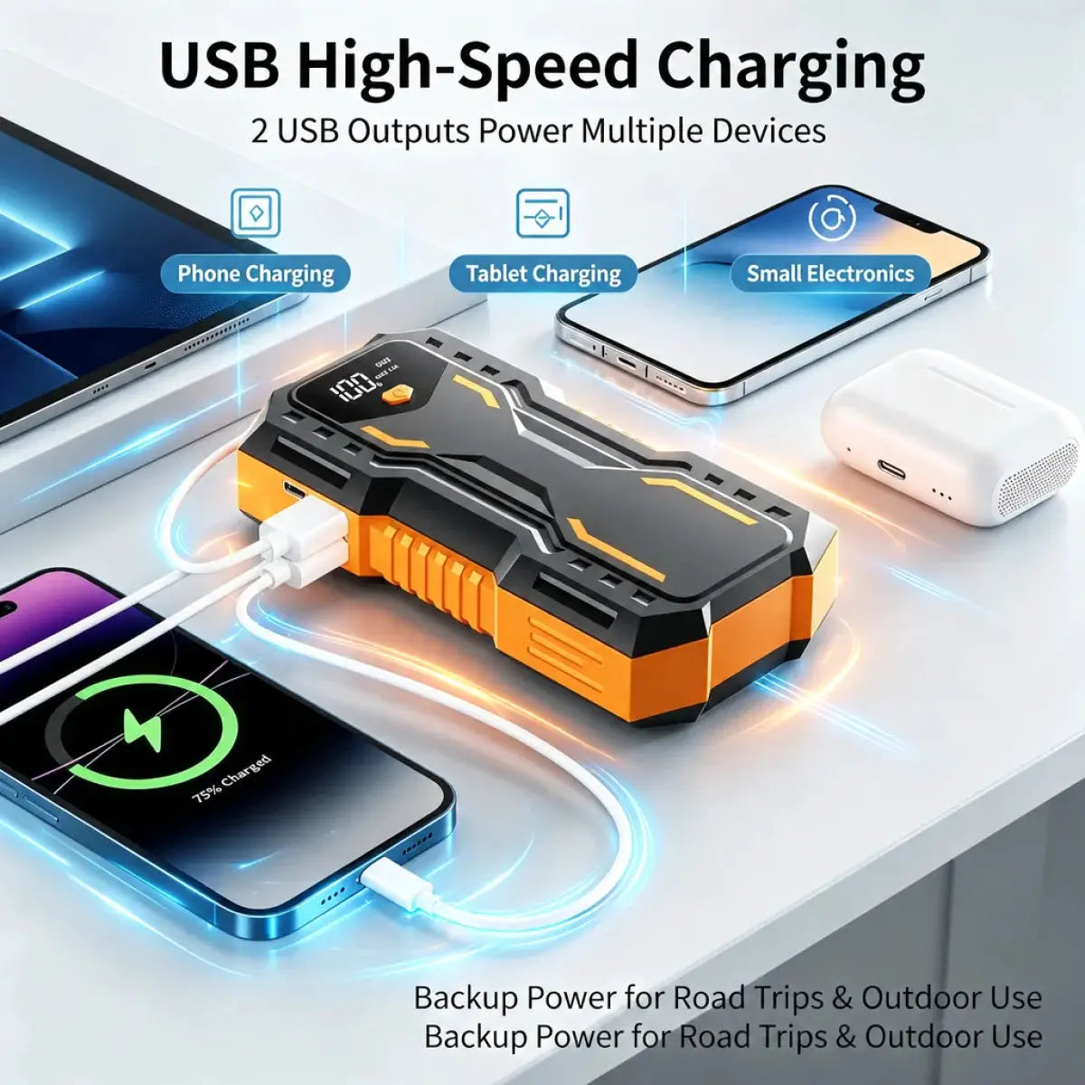 Car Jump Starter | 10000mAh & 600A Peak | PriceLows™