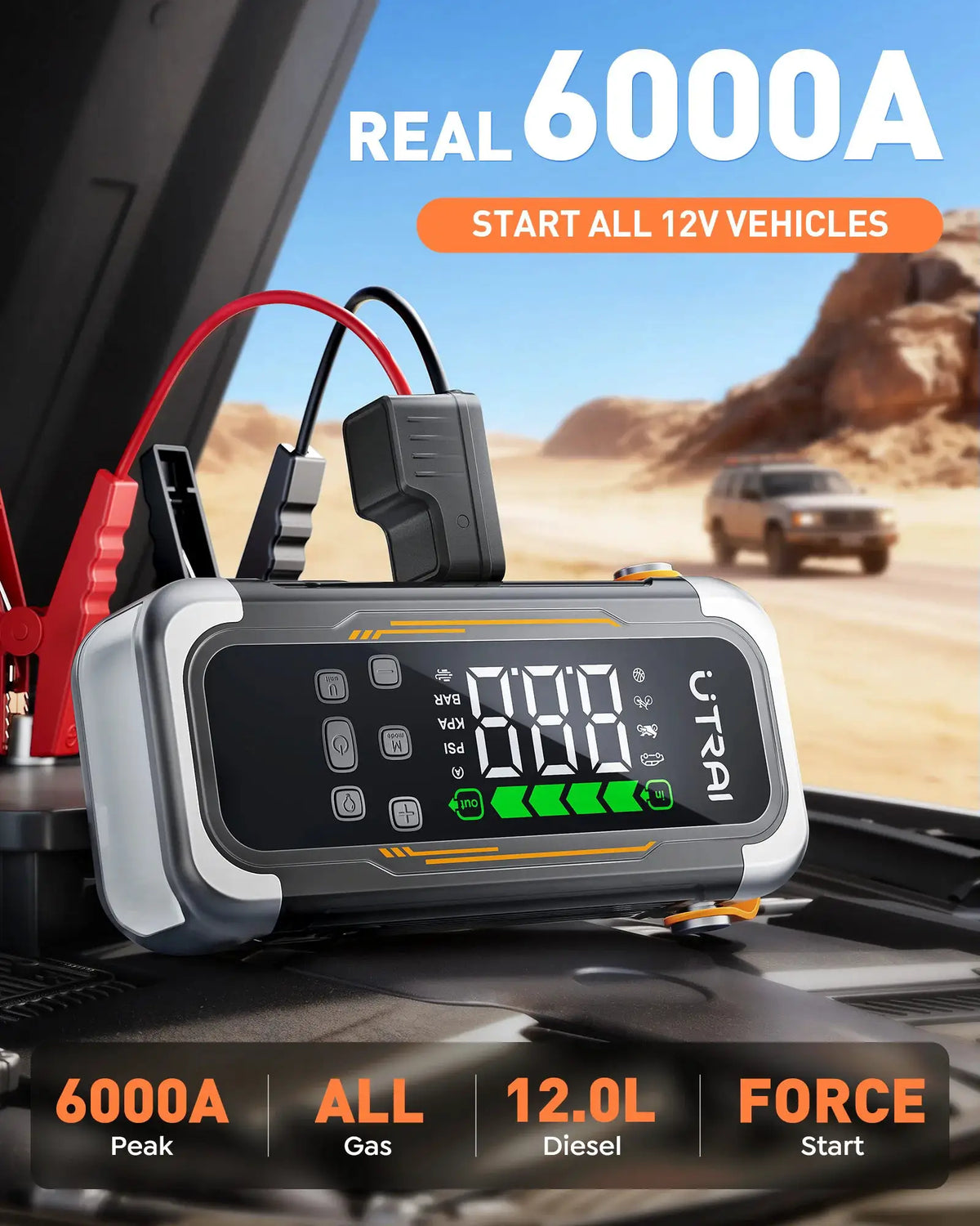 Car Jump Starter | 150PSI Air Pump | PriceLows™