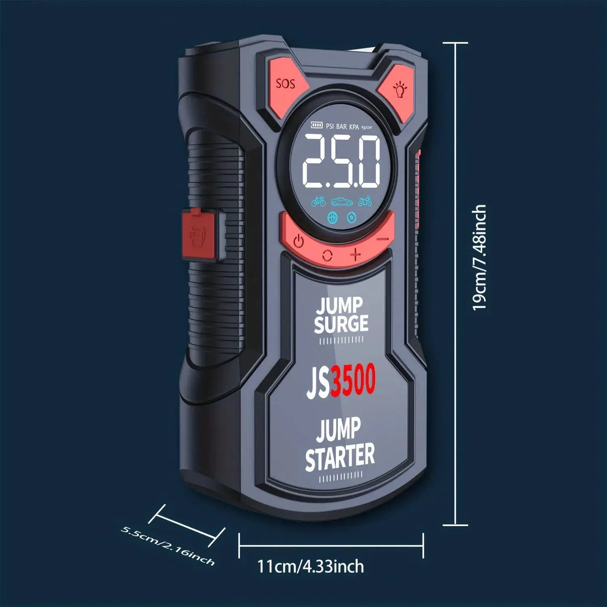 Car Jump Starter | 3000A Peak Current | PriceLows™