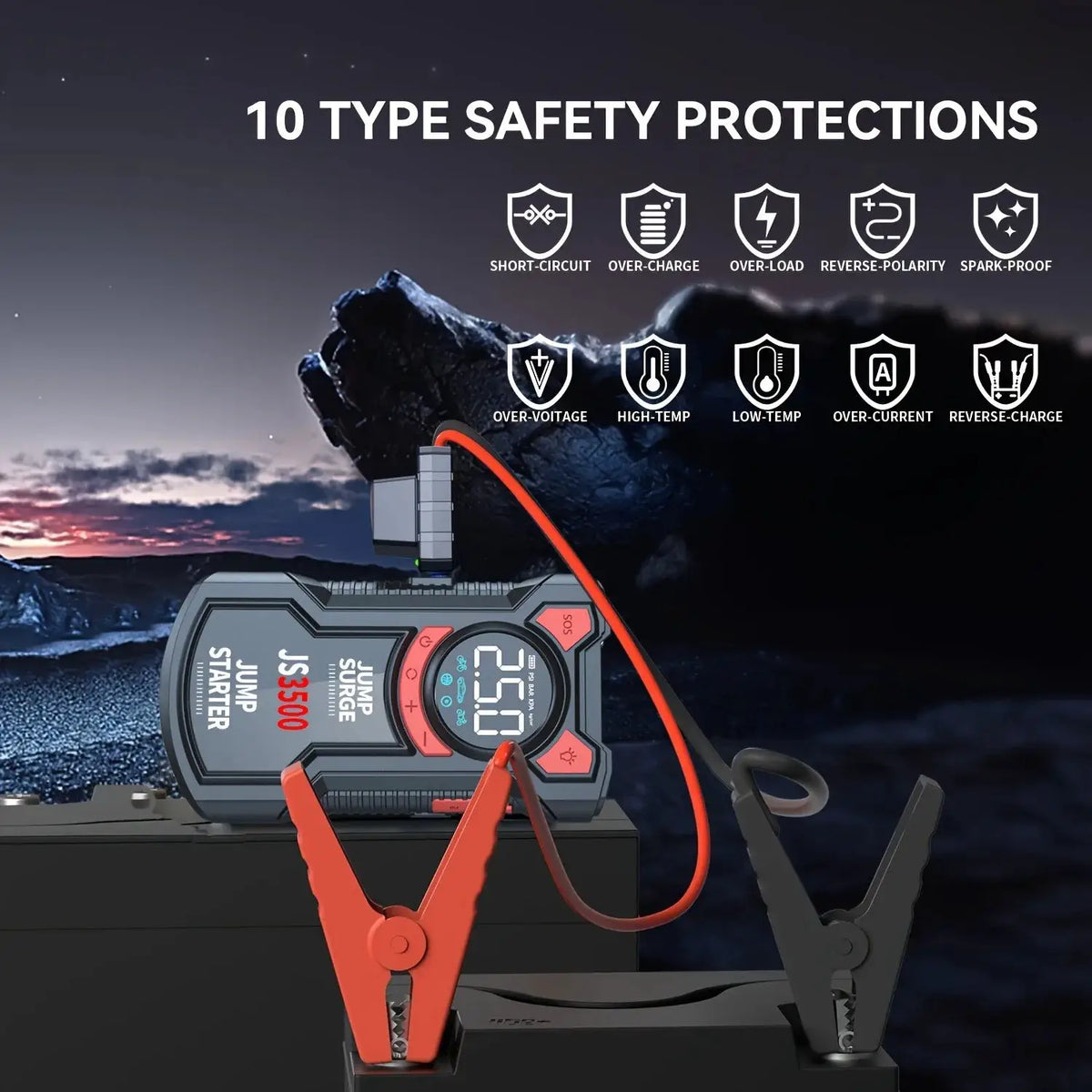 Car Jump Starter | 3000A Peak Current | PriceLows™