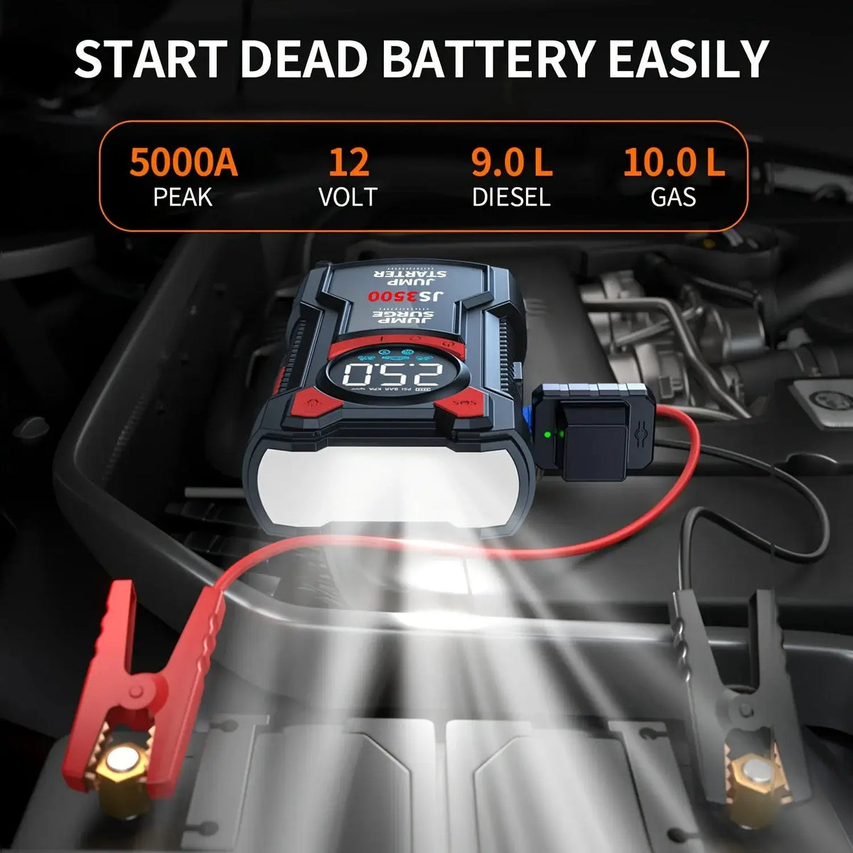 Car Jump Starter | 3000A Peak Current | PriceLows™