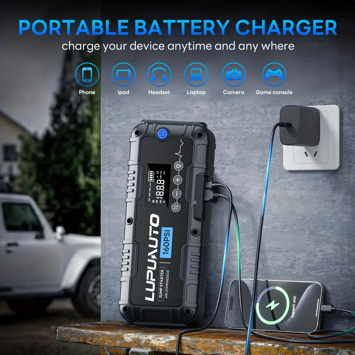 Car Jump Starter | 4000A Peak Current | PriceLows™