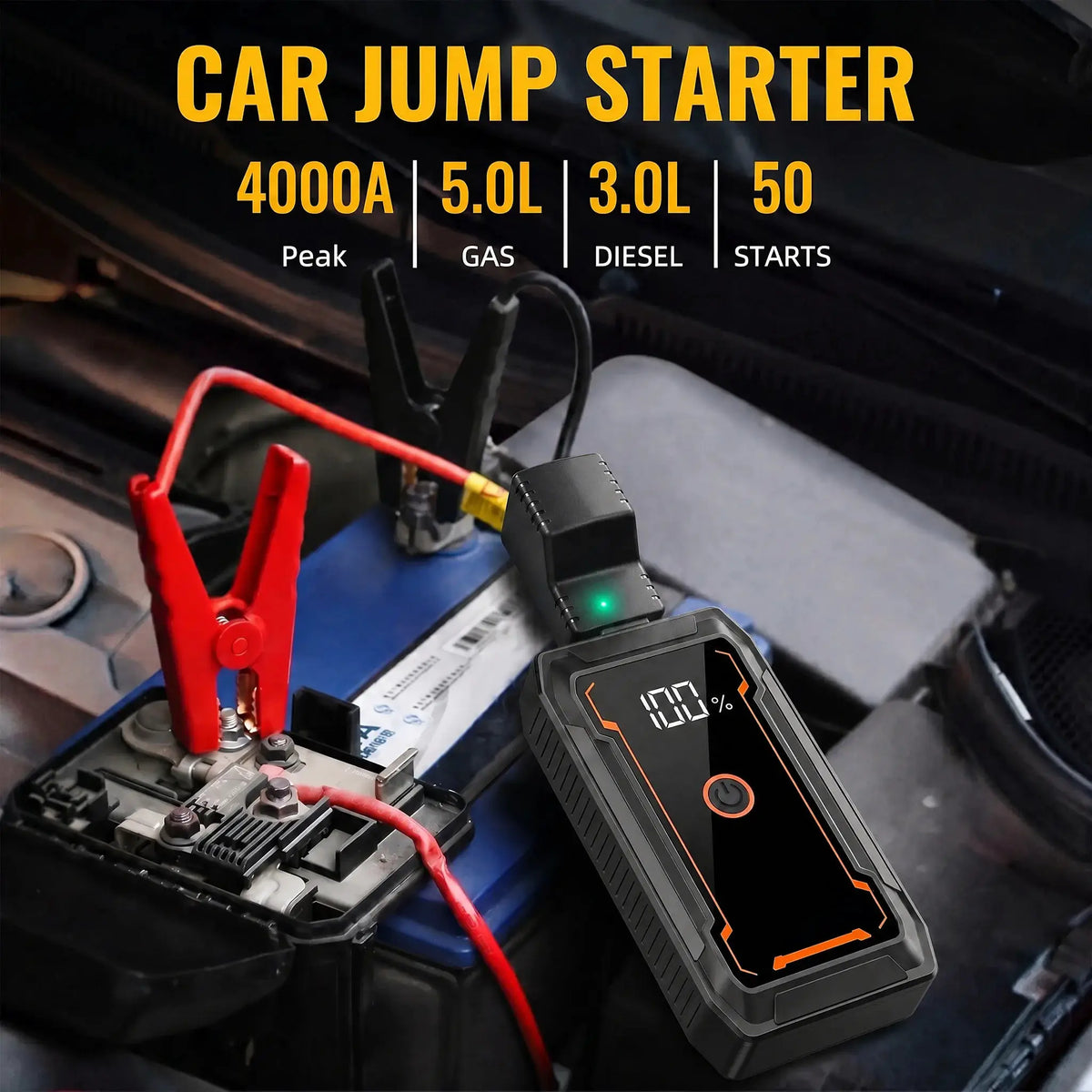 Car Jump Starter | 4000A Peak | PriceLows™