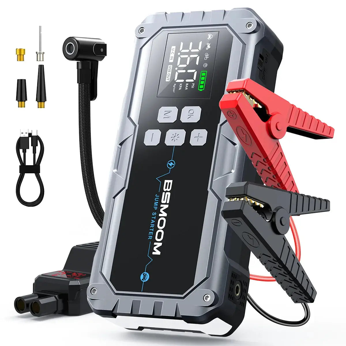 Car Jump Starter | Built In Air Compressor | PriceLows™
