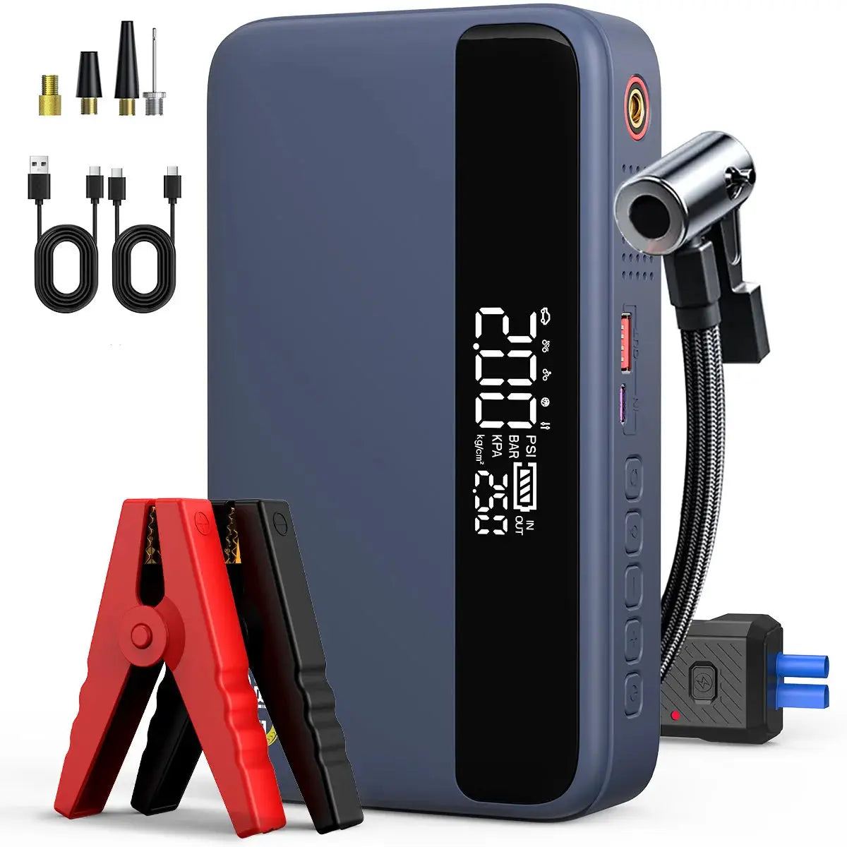 Car Jump Starter | Built In Air Compressor | PriceLows™