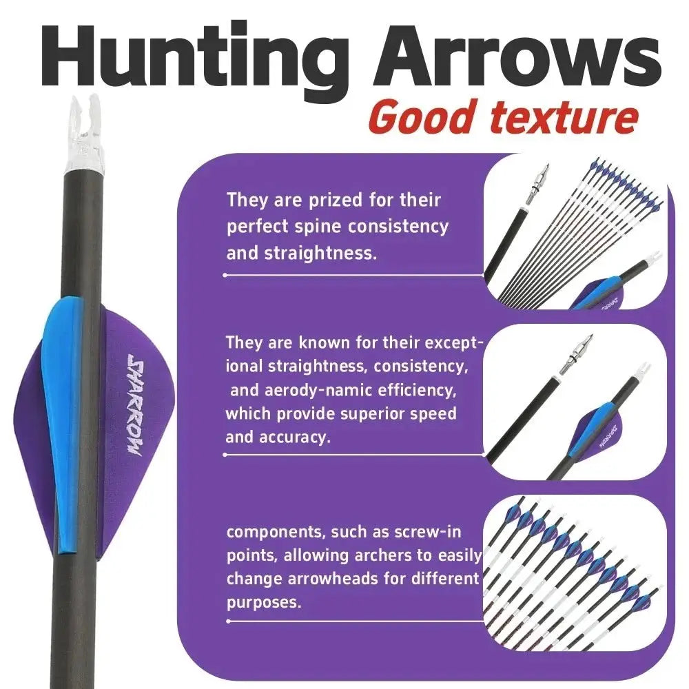 Carbon Archery Arrows | 6.2mm | PriceLows™