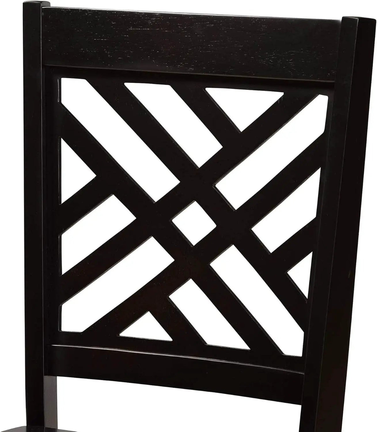 Caron Dark Brown Wood Dining Chairs Set Two Piece Collection from PriceLows™