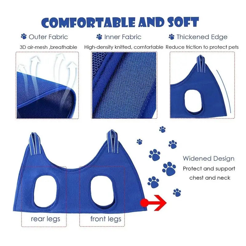 Cat Grooming Hammock | Polyester | PriceLows™