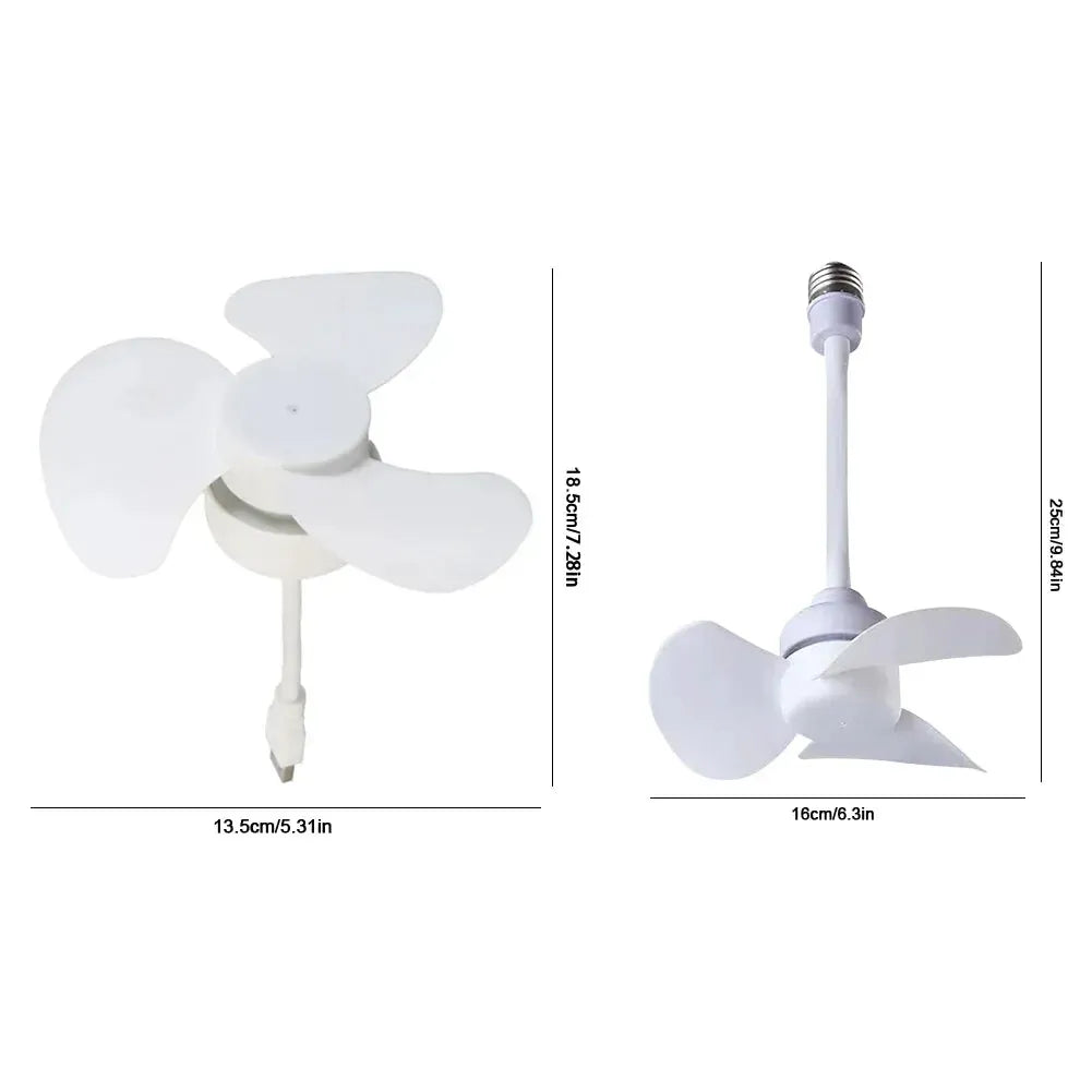 Ceiling Fan Light | E27 Base USB Powered | PriceLows™