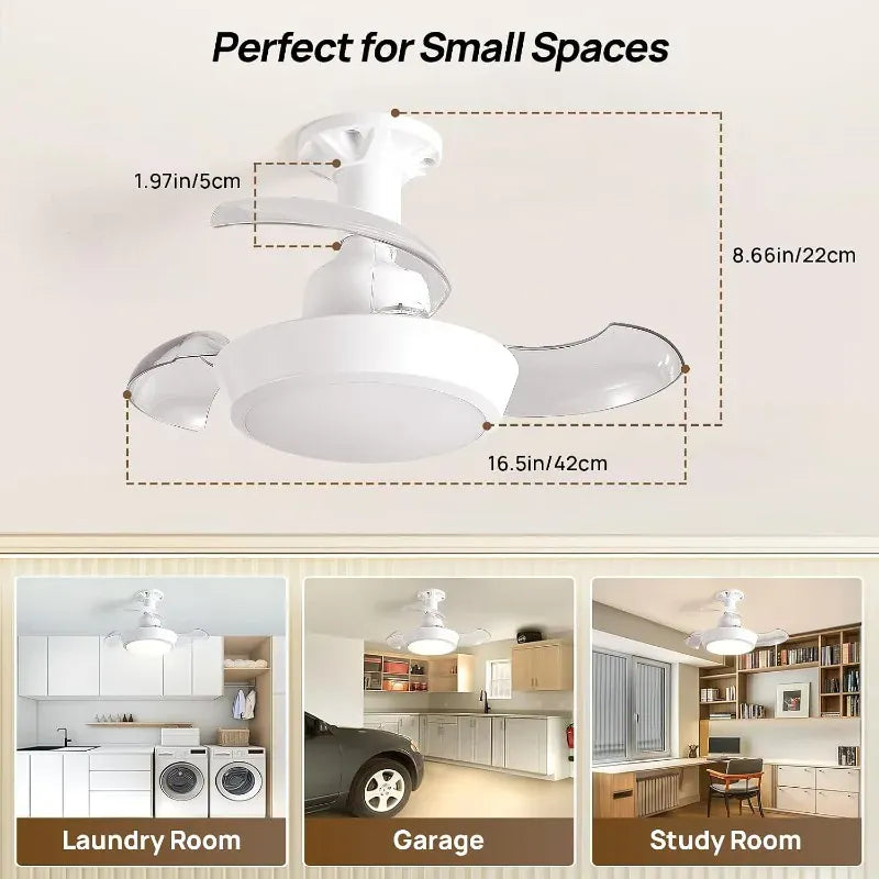 Ceiling Fan Light | Retractable Design | PriceLows™