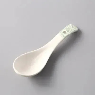 1Pcs Ceramic Spoon Multi-Function Glaze Porcelain Japanese Scoop Porridge Soup Spoon Tableware Restaurant Household Kitchenware from PriceLows™