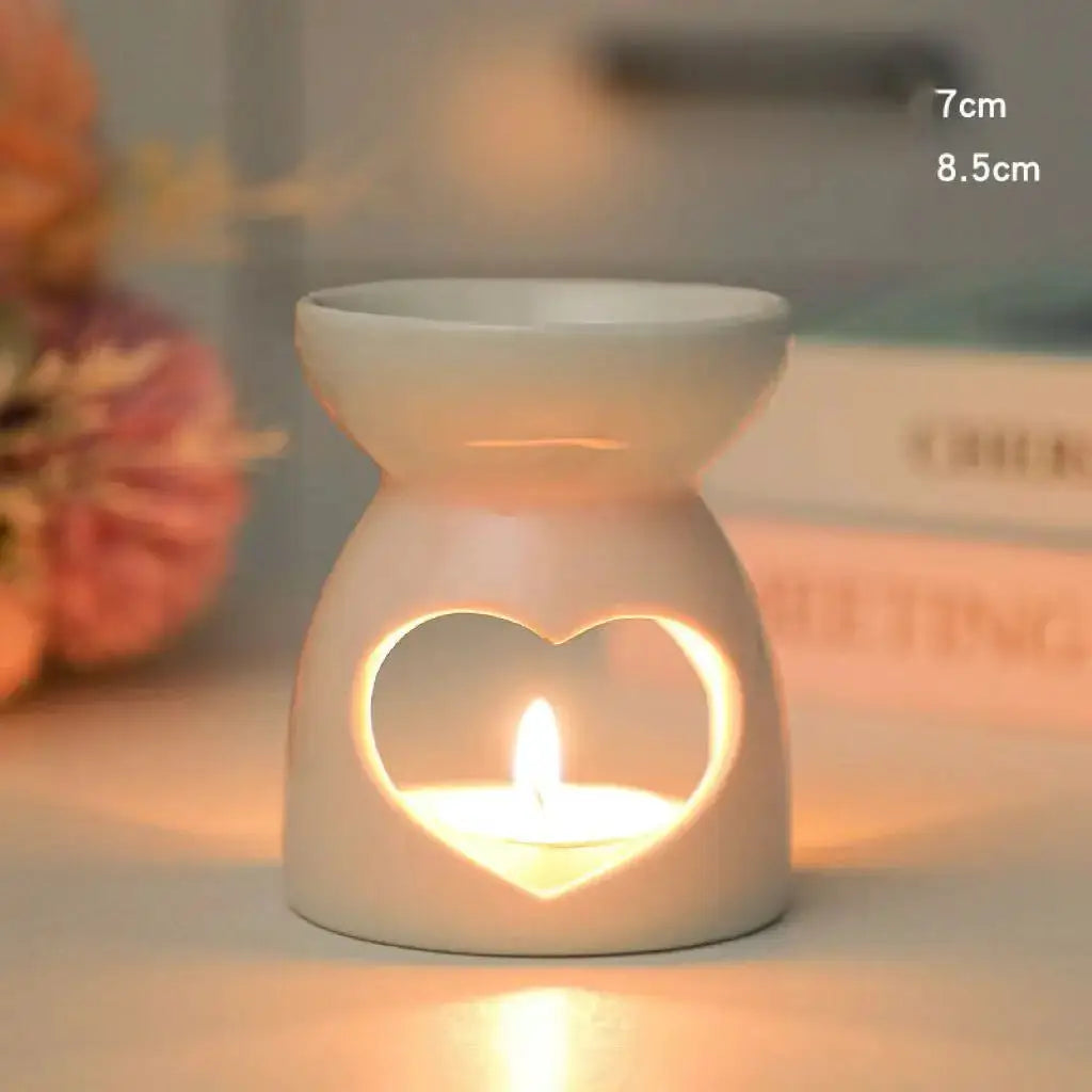 Ceramic Tealight Burner | Hollow Out Shape | PriceLows™
