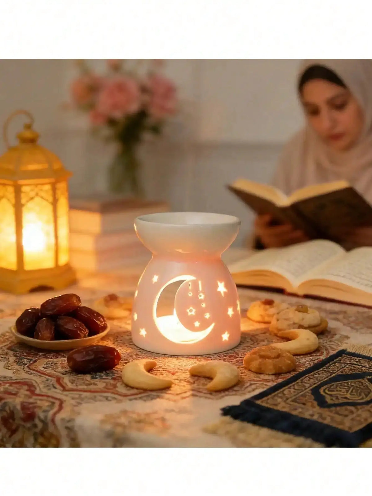 Ceramic Tealight Burner | Hollow Out Shape | PriceLows™