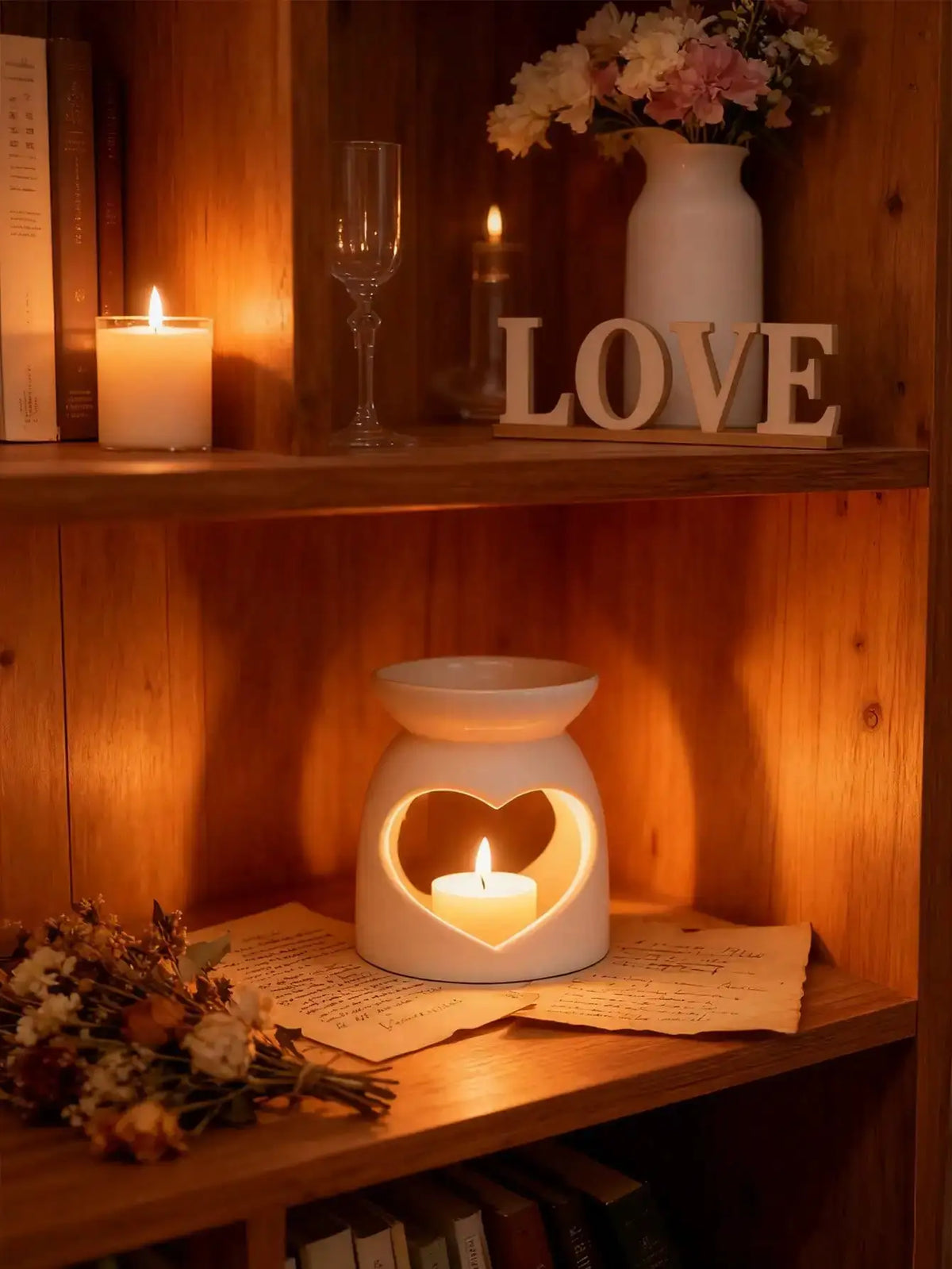 Ceramic Tealight Burner | Hollow Out Shape | PriceLows™
