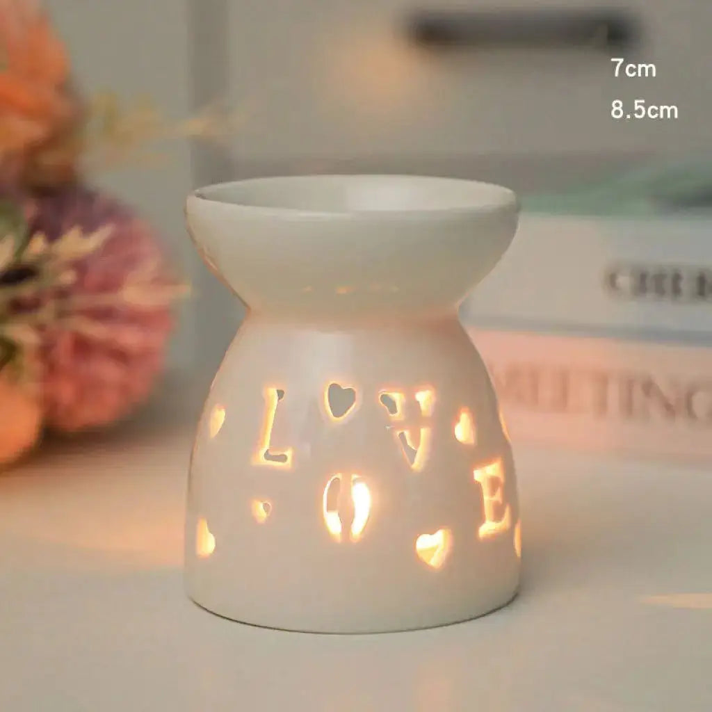 Ceramic Tealight Burner | Hollow Out Shape | PriceLows™