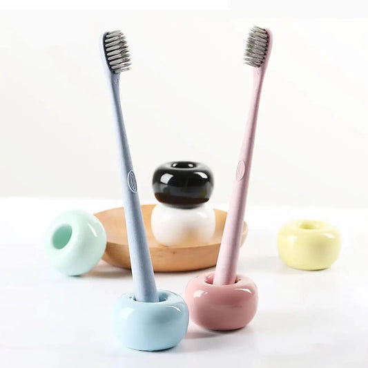 Ceramic Toothbrush Holder | Compact Mini | PriceLows™