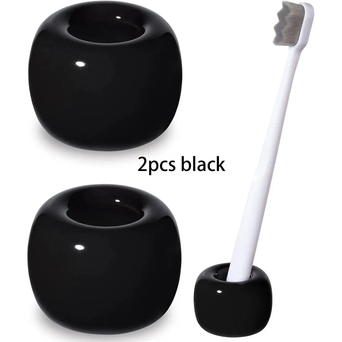 Ceramic Toothbrush Holder | Enamel Finish | PriceLows™