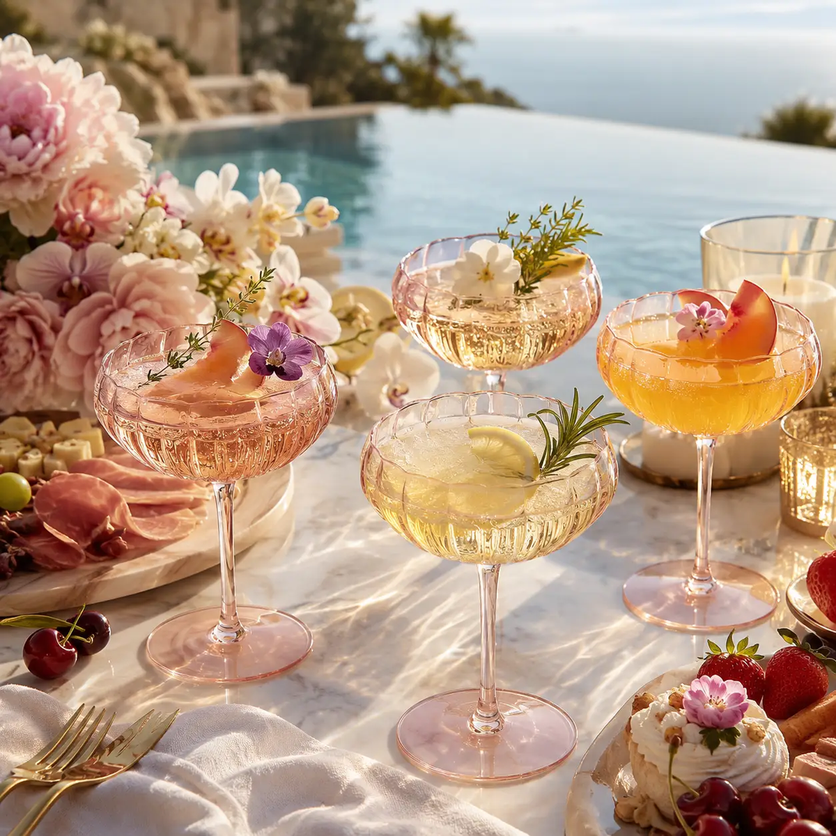 Champagne Coupe Glass Set for Home Bar Value Glassware