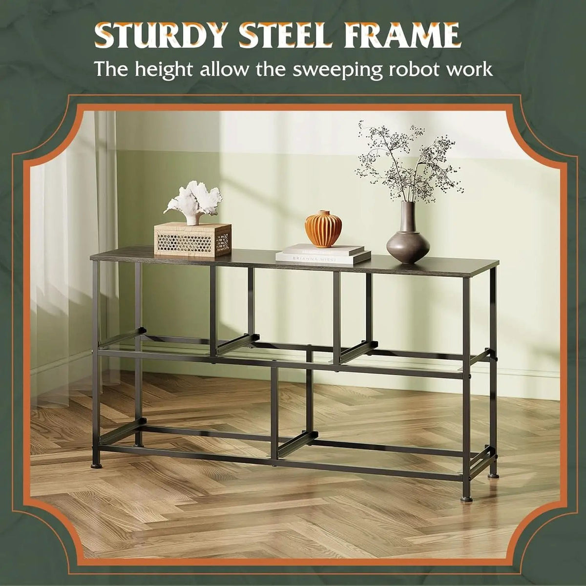 Charcoal Black Wood Grain Dresser With 5 Drawers And Fabric Bins from PriceLows™