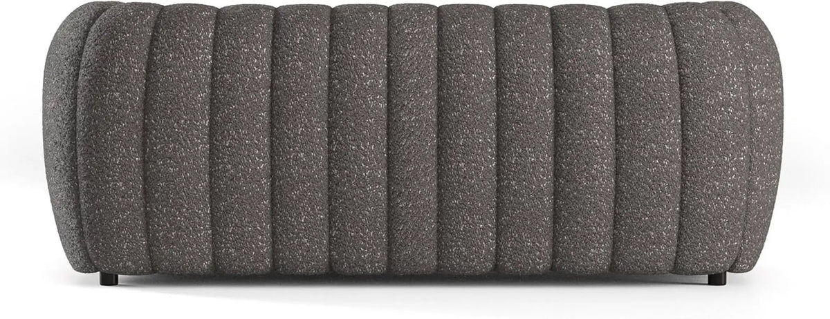 Charcoal Gray Vertical Channel Tufted 3 Piece Sofa Set from PriceLows™