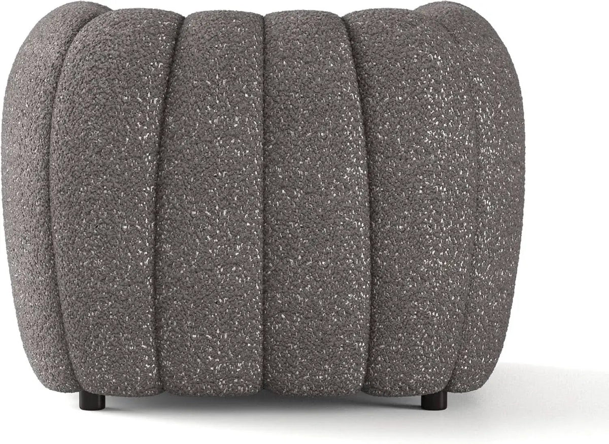 Charcoal Gray Vertical Channel Tufted 3 Piece Sofa Set from PriceLows™