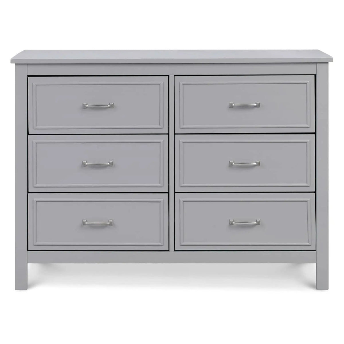 Charlie 6 Drawer Double Dresser Grey For Nursery And Kids Bedroom Storage from PriceLows™