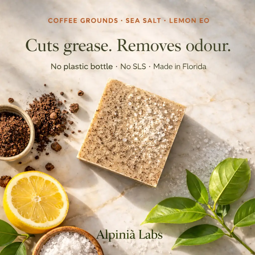 Solid Kitchen Soap Bar - No Plastic Bottles, Cuts Grease Better Than Liquid from PriceLows™