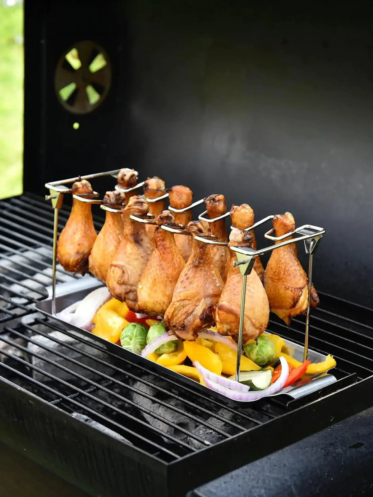 Chicken Leg Rack For Grill | 14 Slots | PriceLows™