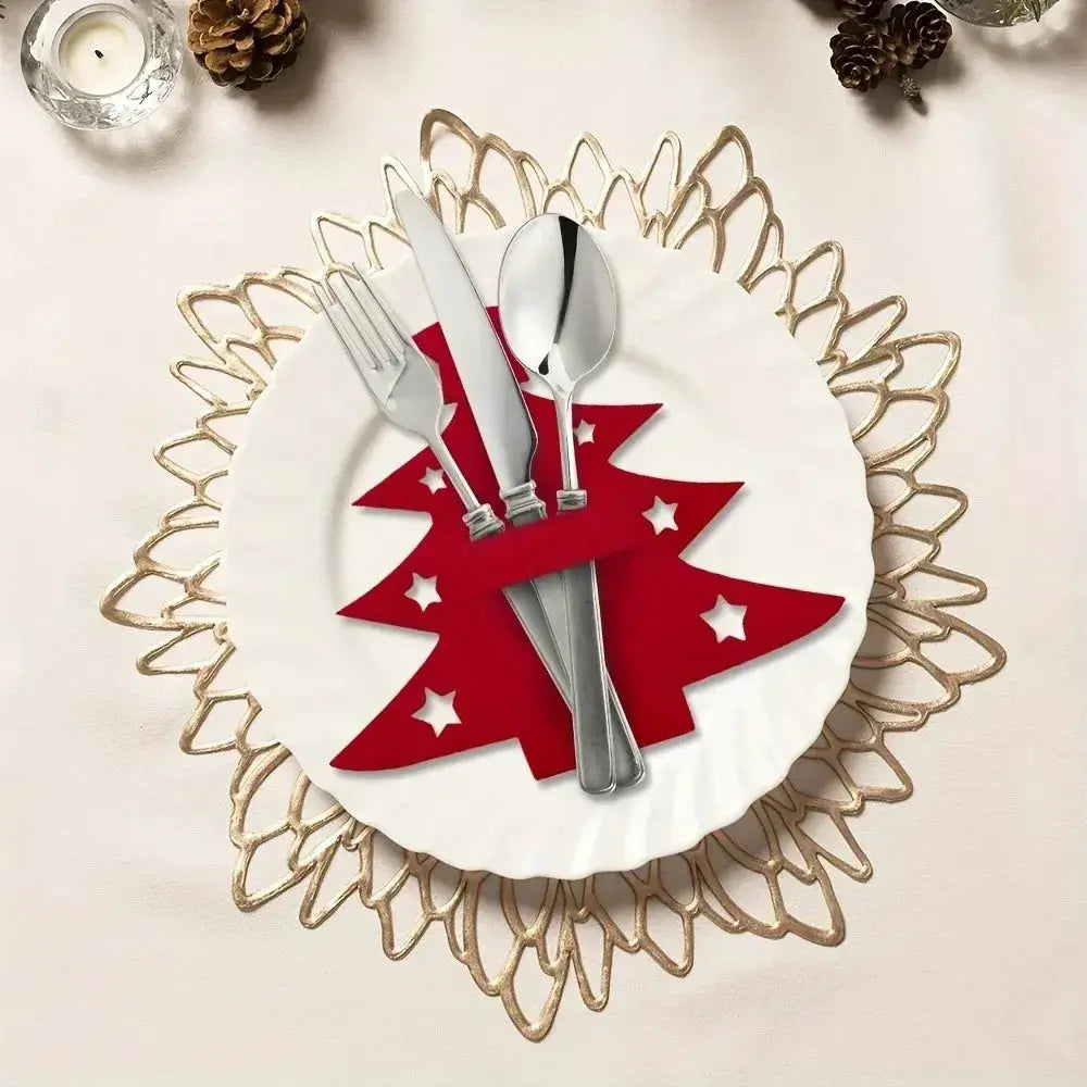 Christmas Felt Placemats | 12 Pc Set | PriceLows™