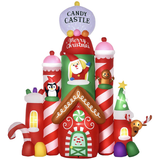 Christmas Inflatable Candy Castle | 10 FT | PriceLows™