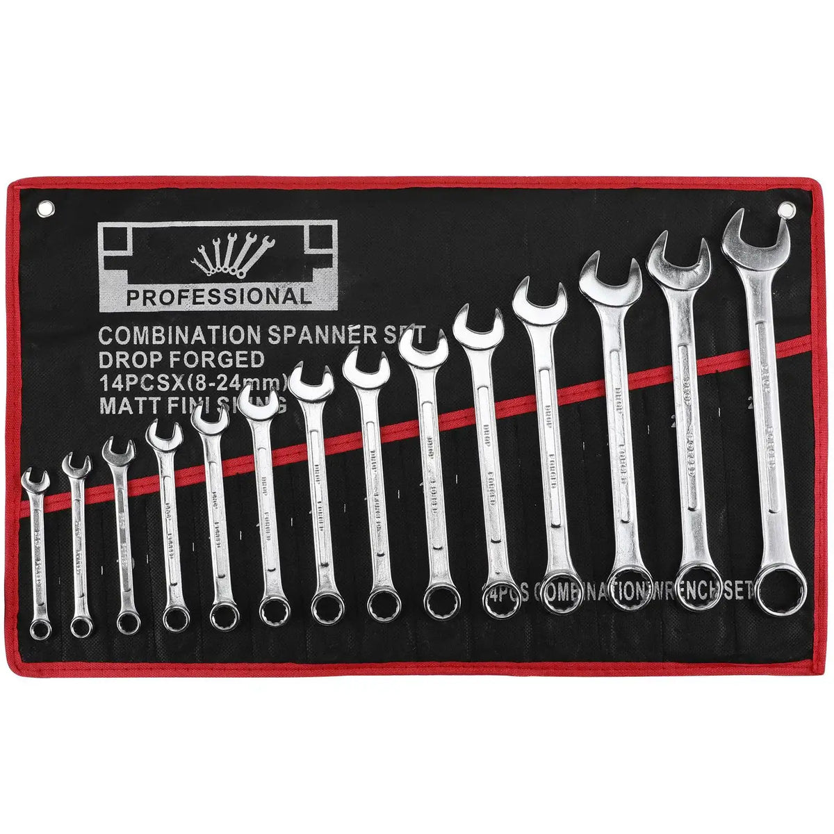 14 pcs Combination Wrench Set 8mm 24mm Double Ended Tools Mechanics Repair Shop Garage Home Workshop Chrome Vanadium Steel from PriceLows™