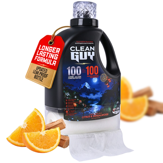 Heavy Duty Premium Laundry Detergent + Built-In Dryer Sheets (100 Loads) - CITRUS & SANDALWOOD from PriceLows™