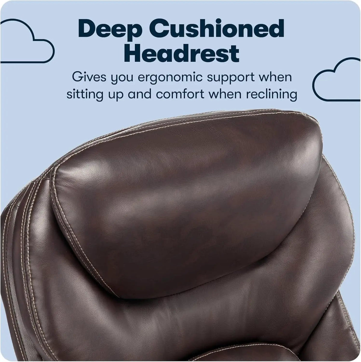 Claremont Ergonomic Office Chair Lumbar Support Chestnut from PriceLows™