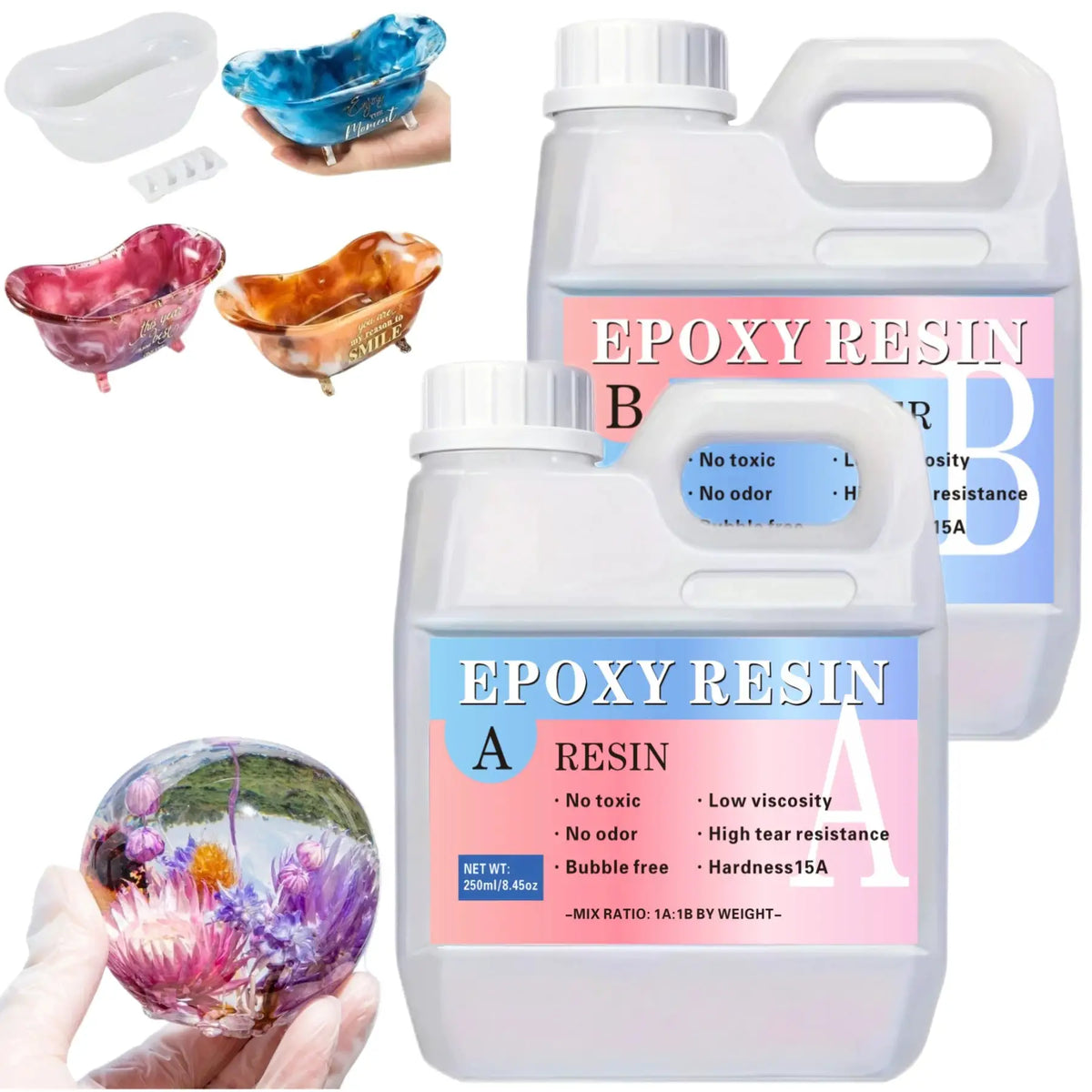 Clear Epoxy Resin Kit | Bubble-Free Casting | PriceLows