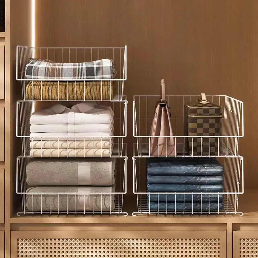 Closet Organizer Bins | Stackable Plastic | PriceLows™