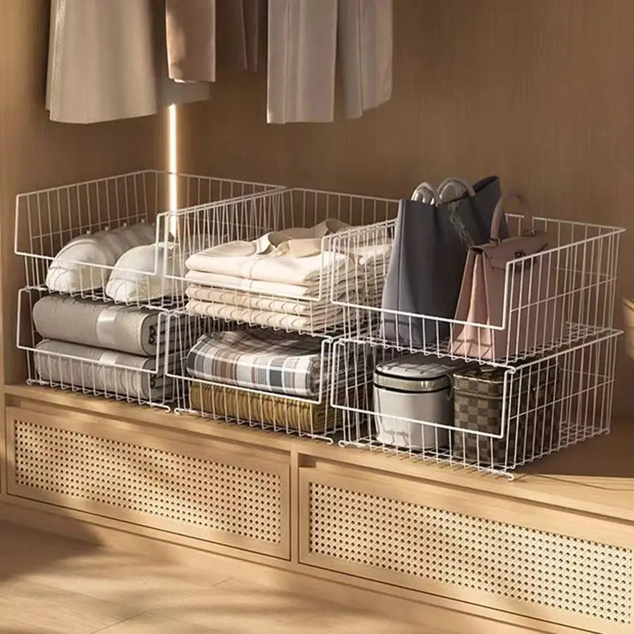 Closet Organizer Bins | Stackable Plastic | PriceLows™