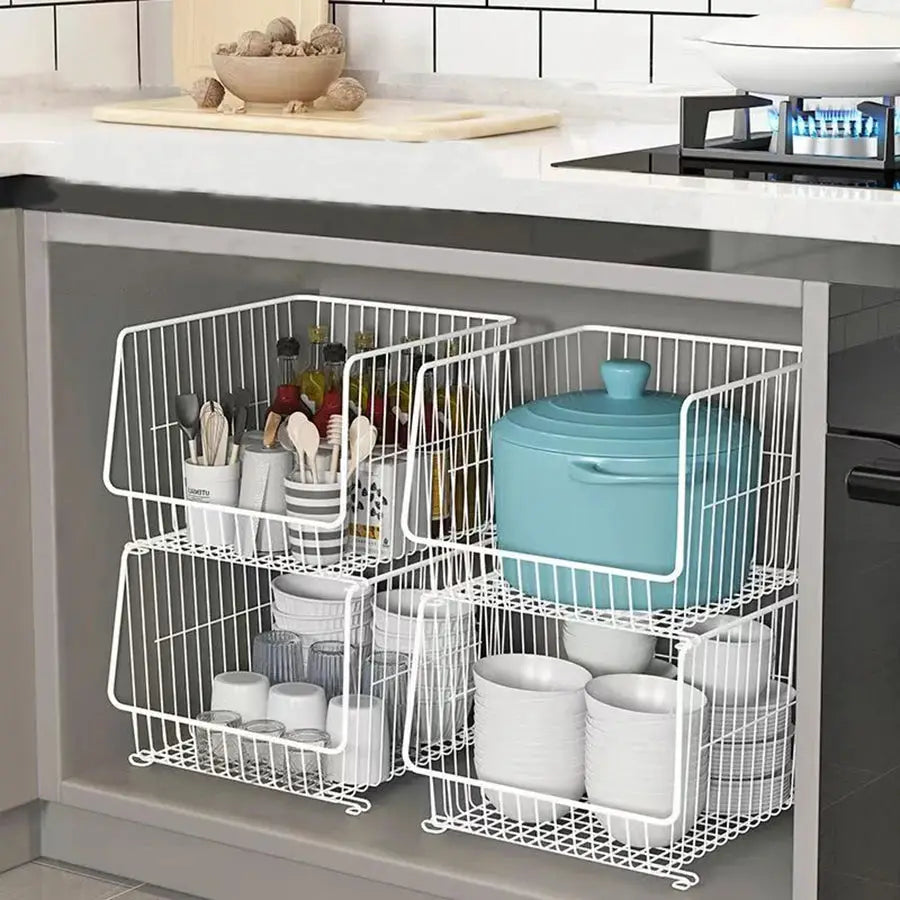 Closet Organizer Bins | Stackable Plastic | PriceLows™