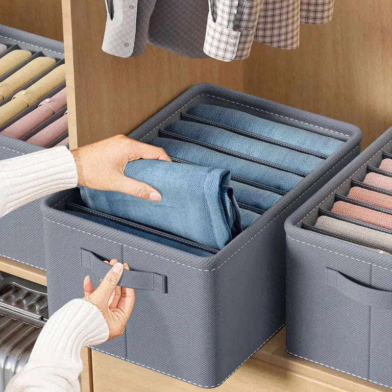 Cloth Pants Storage Box | Foldable Dividers | PriceLows™