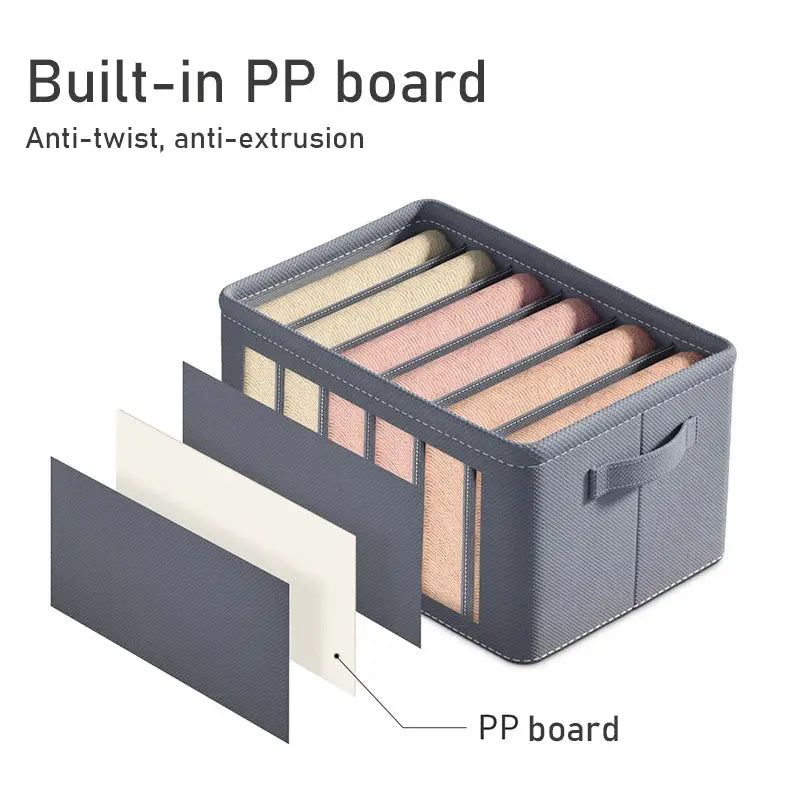 Cloth Pants Storage Box | Foldable Dividers | PriceLows™