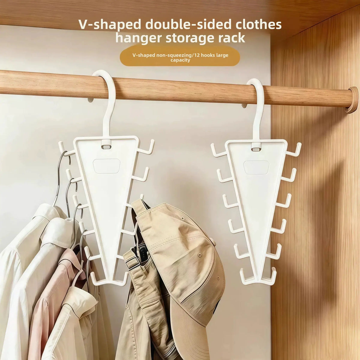 Clothes Hanger | V Shape 12 Hooks | PriceLows™