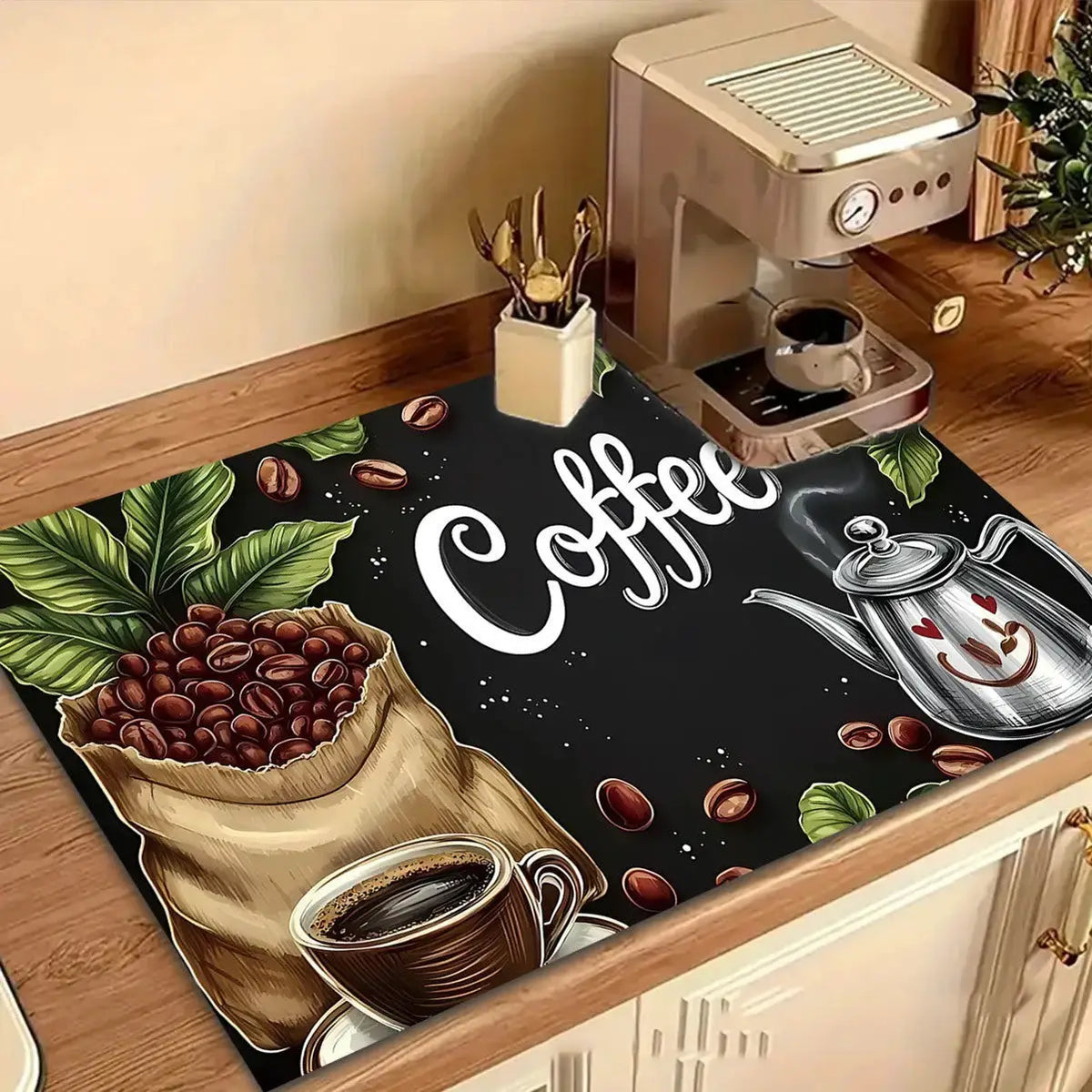 Coffee Machine Mat | Waterproof Rubber | PriceLows™