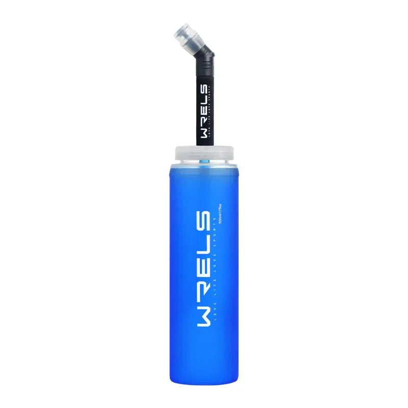 WRELS Sports TPU Collapsible Soft Water Bottle Hydration Pack Soft Flask Folding Water Bottles BPA-Free Sports Running Bottle from PriceLows™